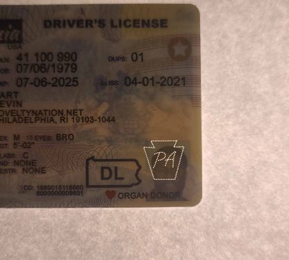 pennsylvania drivers license keystone perforation